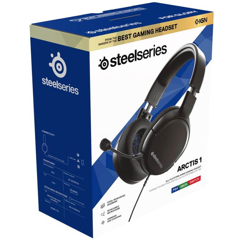 SteelSeries Arctis 1 Detachable Clearcast Microphone For PlayStation