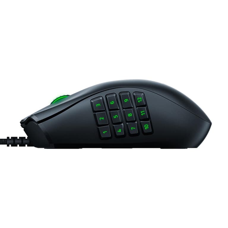 Razer Naga X - Ergonomic MMO Gaming Mouse with 16 Programmable Buttons (Optical Mouse Switches, 5G Optical Sensor, Chroma RGB, Speedflex Cable) Black