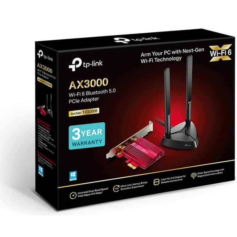 TP-LINK Archer TX3000E AX3000 Wi-Fi 6 Bluetooth 5.0 PCI Express