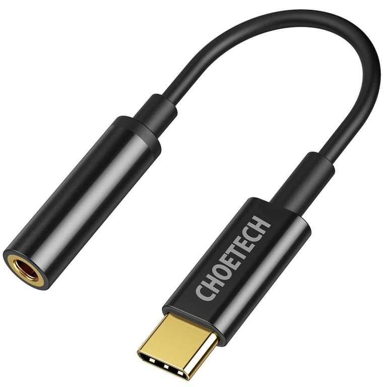 CHOETECH Type-C To Audio Jack Adapter With Hi-Res DAC Compatible