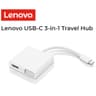 Lenovo USB-C 3-in-1 Travel Hub 4K HDMI, VGA, USB 3.0 Plug and Play , White product thumbnail 1