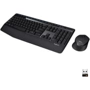 Logitech MK345 Wireless Combo Full-Sized Keyboard with Palm Rest and Comfortable Right-Handed Mouse 2.4 GHz Wireless USB Receiver Arabic / English Layout product image