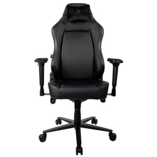 Arozzi Primo Premium PU Leather Gaming Chair Office Chair with Recliner Swivel Tilt Rocker Adjustable Height 4D Armrests Neck Pillow and Built-in Lumbar Adjustment - Black