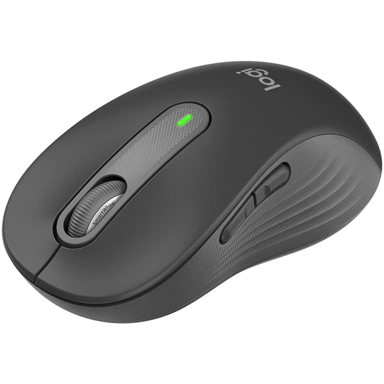 Logitech Signature M650 Wireless Mouse For Small to Medium Sized Hands 2-Year Battery Silent Clicks Customizable Side Buttons Bluetooth For PC/Mac/Multi-Device/Chromebook - Graphite