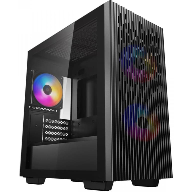 Deepcool Matrexx 40 3FS Tempered Glass Micro-ATX Case - Black