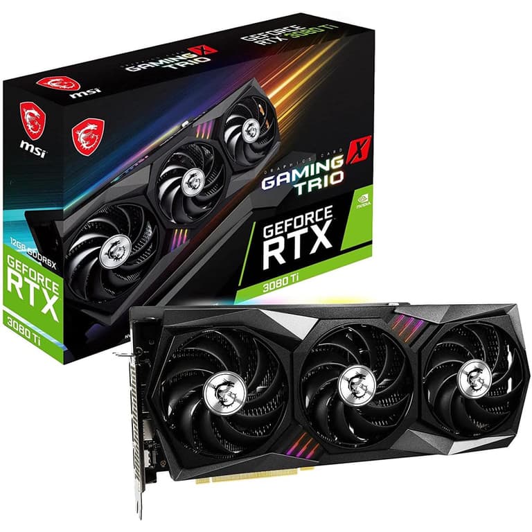 MSI GeForce RTX 3080 Ti 12GB GDRR6X 320-Bit Torx Fan 3 Ampere Architecture OC Graphics Card