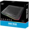 DeepCool N80 RGB Metal Panel 2x140mm Fans up to 17.3" Notebooks product thumbnail 1