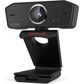 Redragon GW800 1080P PC Webcam Built-in Dual Mic 360° Rotation USB 30 FPS for Online Courses Video Conferencing & Streaming