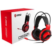 MSI DS501 Gaming Headset with Microphone 3.5mm Connector - Red & Black product image