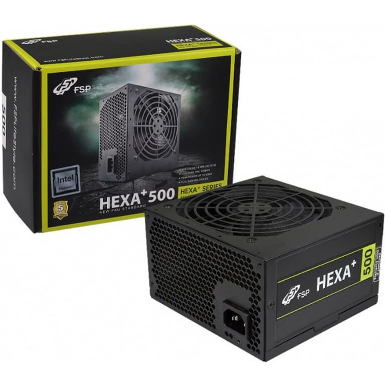 FSP HEXA+ H2-500 500W 80+ ATX Power Supply Black