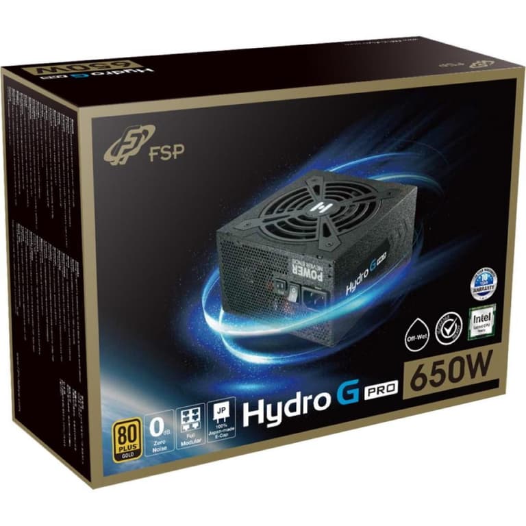FSP HYDRO G PRO HG2-650 650W 80+ Gold ATX Power Supply Black