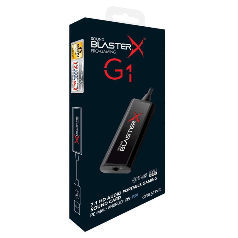 Creative Sound BlasterX G1 7.1 USB Gaming DAC & Sound Card