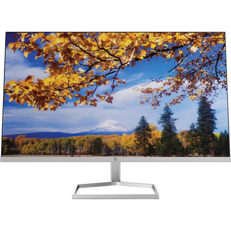 HP M27f Ultraslim 27" Full HD 75hz 300nits Blue Light Filter Anti Glare Tilt Adjutsment Flicker Free 2x HDMI & VGA - Silver & Black