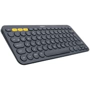 Logitech K380 Multi-Device Bluetooth Keyboard up to 3 Devices Arabic / English Layout – Dark Grey product image