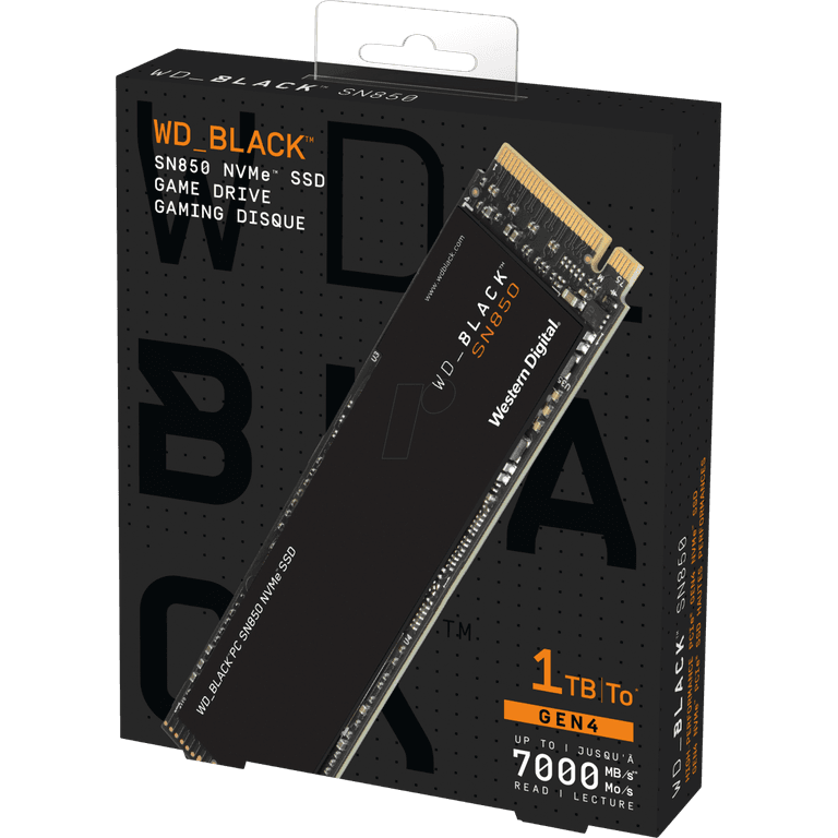 WD BLACK SN850 NVMe M.2 1TB PCI-Express 4.0 x4 3D NAND SSD