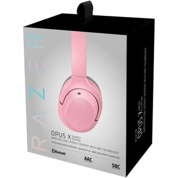Razer Opus X Quartz - Bluetooth 5.0, Active Noise Cancellation (ANC) Technology, 60ms Low Latency, Frequency 20 Hz to 20 kHz Headset - Pink