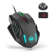 Redragon M908 Impact RGB LED MMO Gaming Mouse with 12 Side Buttons, Optical Wired Ergonomic Mouse with Max 12,400DPI, High Precision, 18 Programmable Macro Shortcuts, Comfort Grip product image