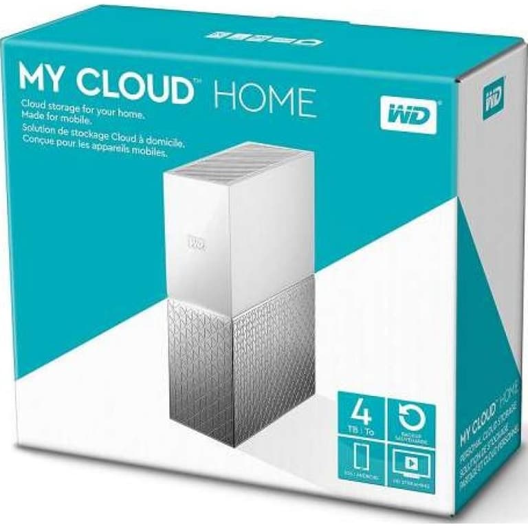WD 4TB My Cloud Home Personal Cloud Single Drive, White