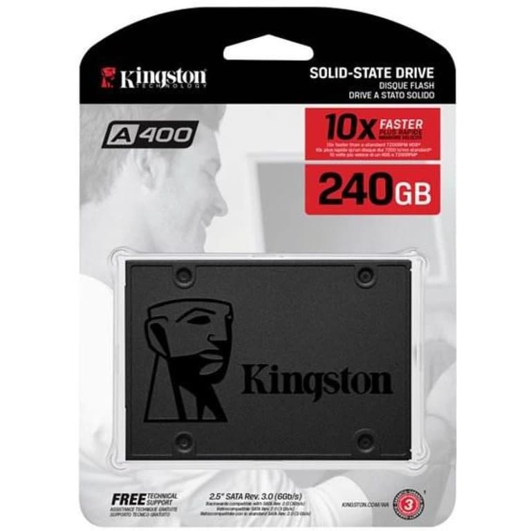 Kingston 240GB A400 SATA 3 2.5" Internal SSD - HDD Replacement for Increase Performance