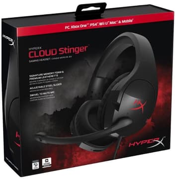 HyperX Cloud Stinger Lightweight Comfortable Memory Foam Wired Swivel to Mute Noise-Cancellation Mic For PC, PS4, PS5, Xbox One/Series X|S, Nintendo Switch and Mobile