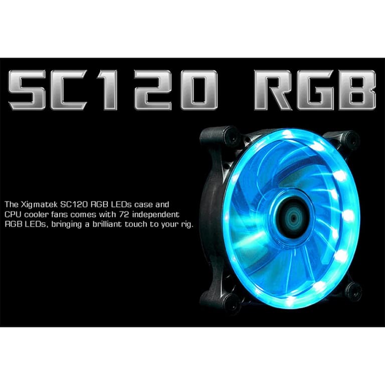 Xigmatek SC120 RGB LED 120mm (4 Pin) Fan Cooler