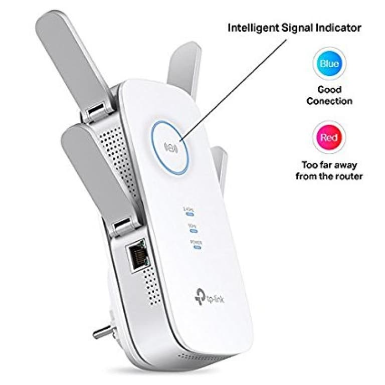 TP-Link RE650 AC2600 WiFi Extender Up to 2600Mbps Dual Band WiFi Range Extender Gigabit port Internet Booster, Repeater, Access Point 4x4 MU-MIMO
