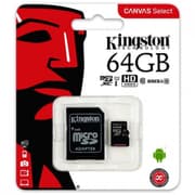 Kingston 64GB Canvas UHS-I microSDXC Class 10 product image