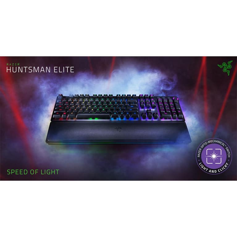 Razer Huntsman Elite Wired Gaming Keyboard Opto-Mechanical Switch , Black