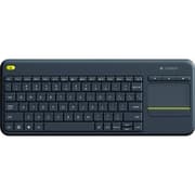 Logitech K400 Plus Wireless Touch With Easy Media Control & Built-in Touchpad HTPC Keyboard for PC-connected TV, Windows, Android, Chrome OS, Laptop, Tablet - Black product image