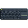 Logitech K400 Plus Wireless Touch With Easy Media Control & Built-in Touchpad HTPC Keyboard for PC-connected TV, Windows, Android, Chrome OS, Laptop, Tablet - Black product thumbnail 1