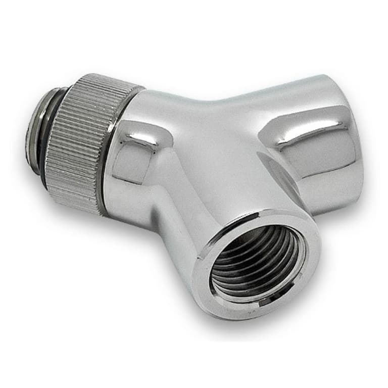 EK-AF Y-Splitter Rotary 2F-1M G1/4 - Nickel