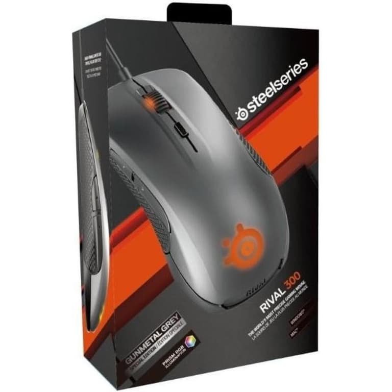SteelSeries Rival 300 Gaming Mouse - Silver