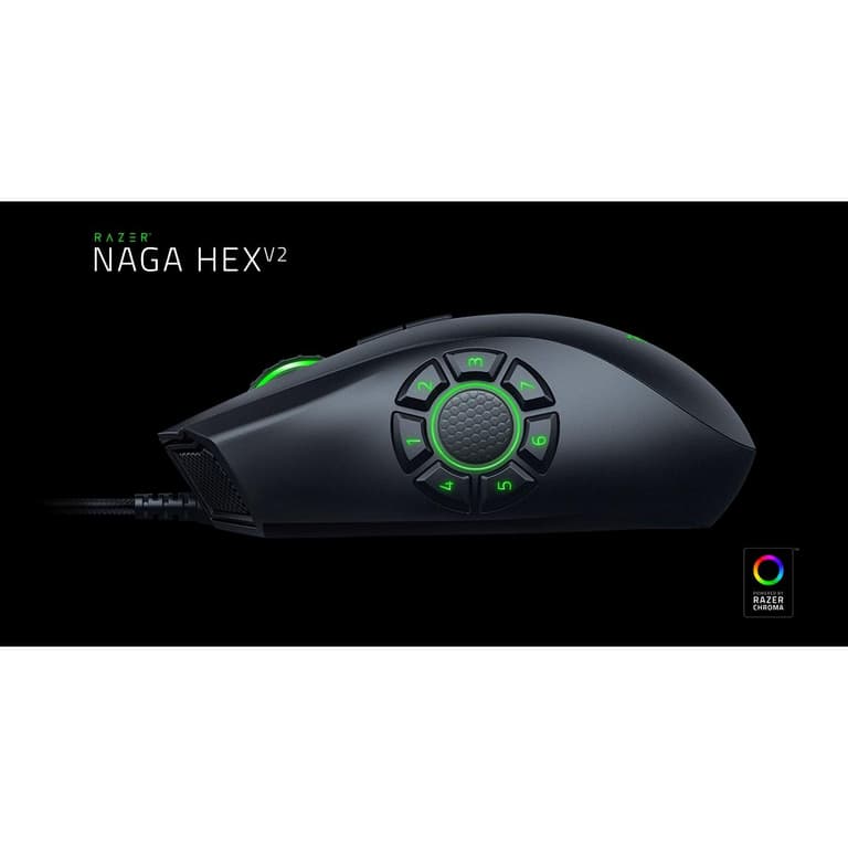 Razer Naga Hex V2 - Multi-color MOBA Gaming Mouse