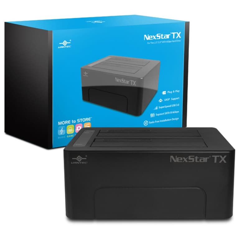 Vantec NexStar TX NST-D428S3-BK Dual Bay USB 3.0