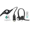 Logitech H390 Wired Headset w/ Noise-Cancelling Microphone USB In-Line Controls PC/Mac/Laptop - Black product thumbnail 1