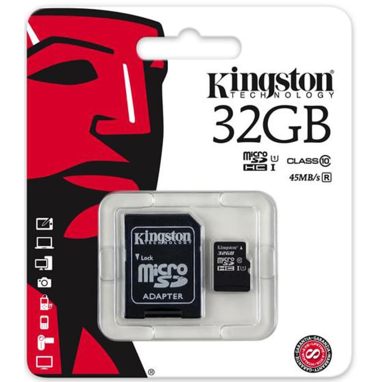 Kingston G2 32GB microSDHC Flash Card Class 10