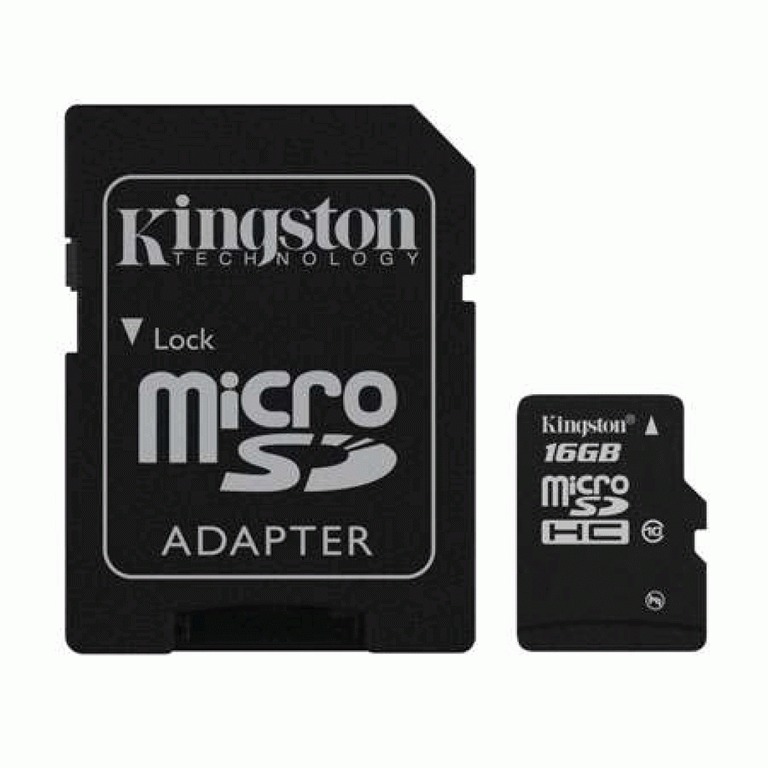 Kingston 16GB microSDHC Flash Card Class 10