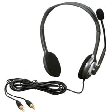 Logitech 981-000214 H110 Stereo Headset w/ Roating Microphone & 3.5mm Dual Plug - Black