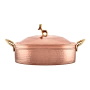 كاراجا كسرولة نحاسية عميقة مع غطاء، 18 سم product thumbnail 1