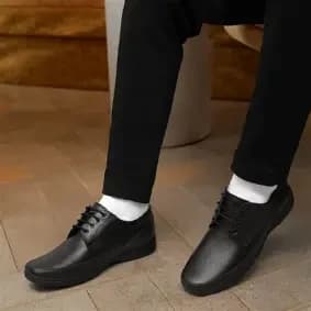 Leather Derby Shoes for Men