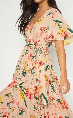 Floral Midi Dress for Women