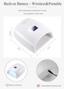 48W Rechargeable UV LED Gel Nail Lamp Dryer product thumbnail 8
