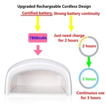 48W Rechargeable UV LED Gel Nail Lamp Dryer product thumbnail 7