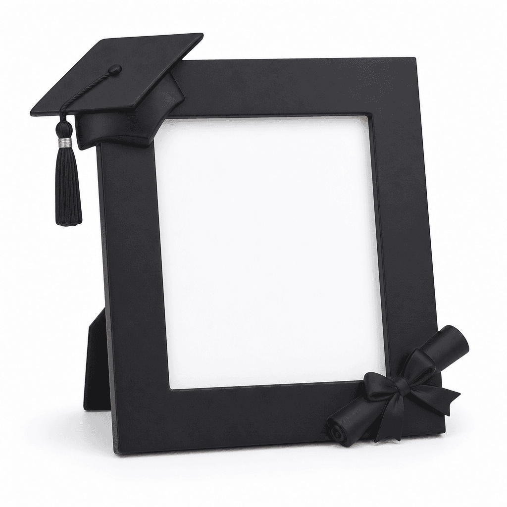 Graduation Photo Frame Black