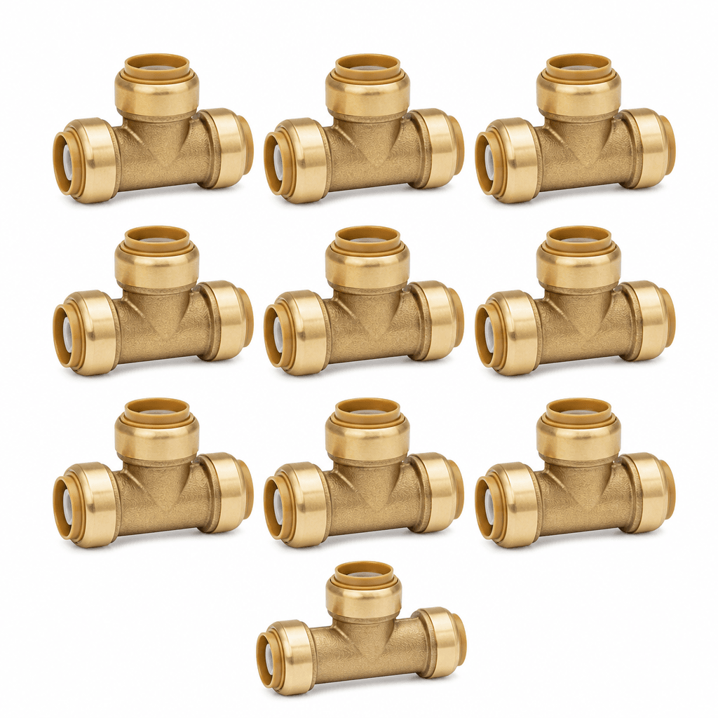 SharkBite 1/2" Tee 10‑Pack