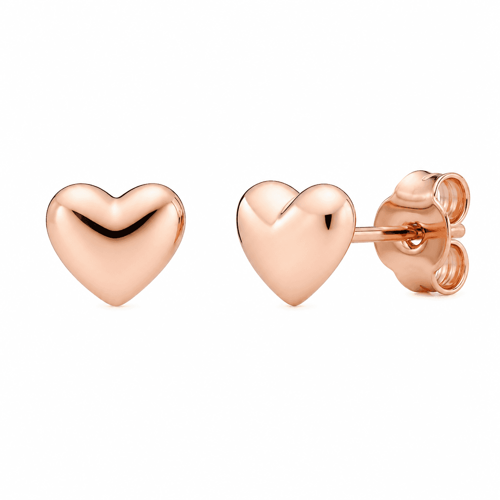 Pandora Rose Heart Stud Earrings