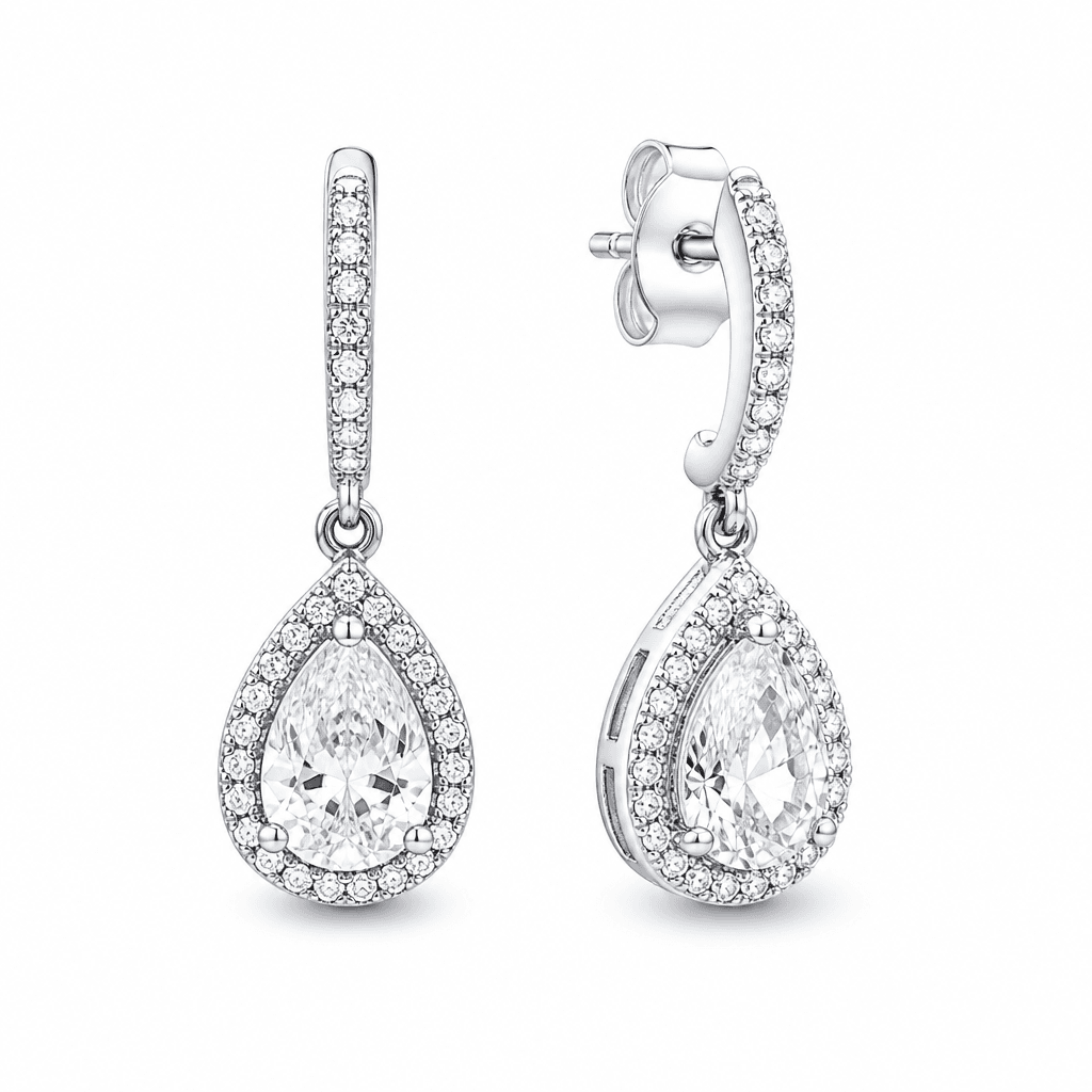 Pandora Sparkling Teardrop Earrings