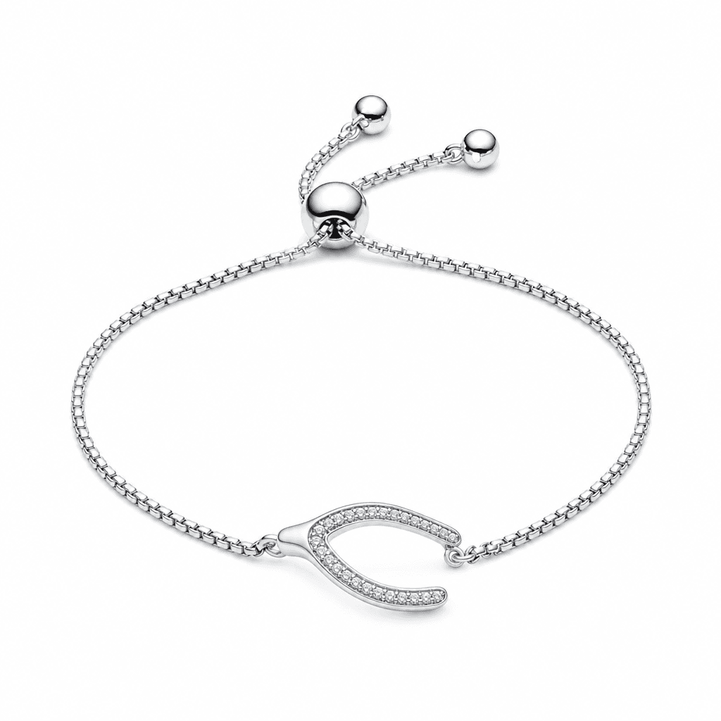 Pandora Sparkling Wishbone Bracelet