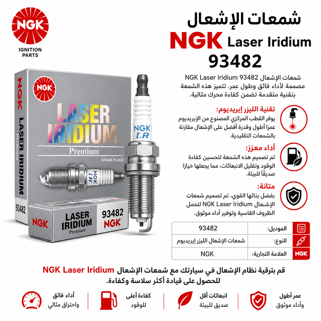 NGK Laser Iridium Spark Plug 93482
