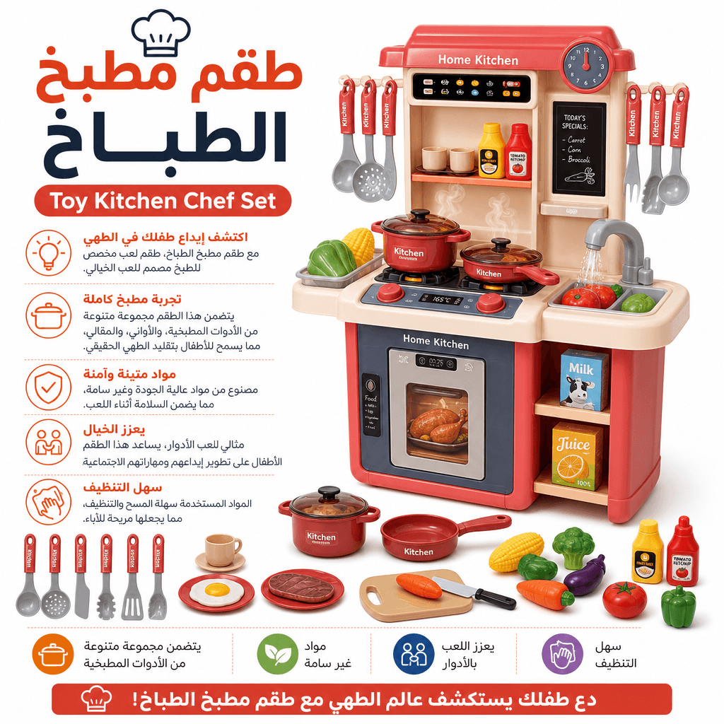 Toy Kitchen Chef Set
